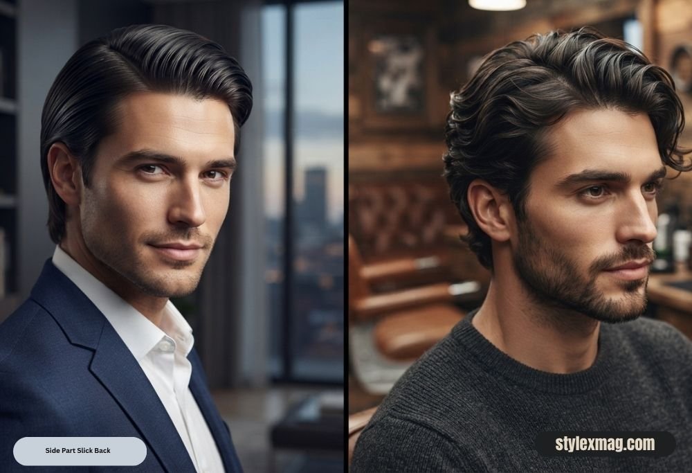 Side Part Slick Back