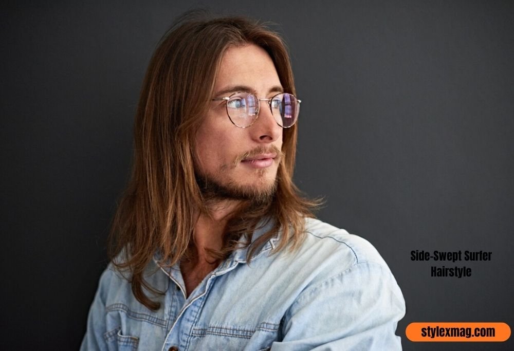30 Best Surfer Haircut Men Styles for a Cool Beach Look in 2026 12 Side-Swept Surfer Hairstyle