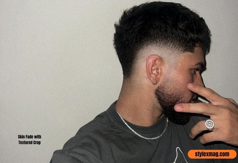 25 Best Thin Straight Hair Haircuts For Men to Add Volume in 2026 20 Skin Fade with Textured Crop