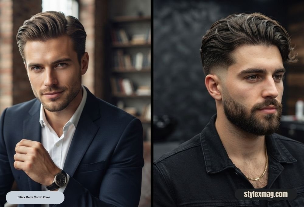 Slick Back Comb Over