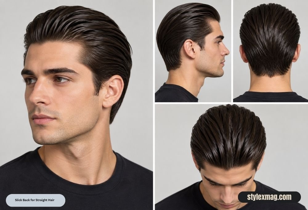 Slick Back for Straight Hair