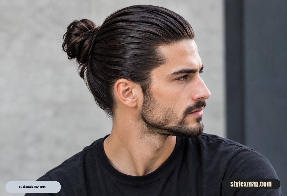 Slick Back Man Bun