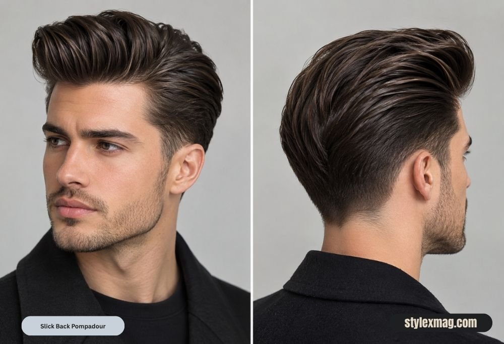 How To Style Slick Back Haircut: Easy Steps for a Perfect Look 3 Slick Back Pompadour
