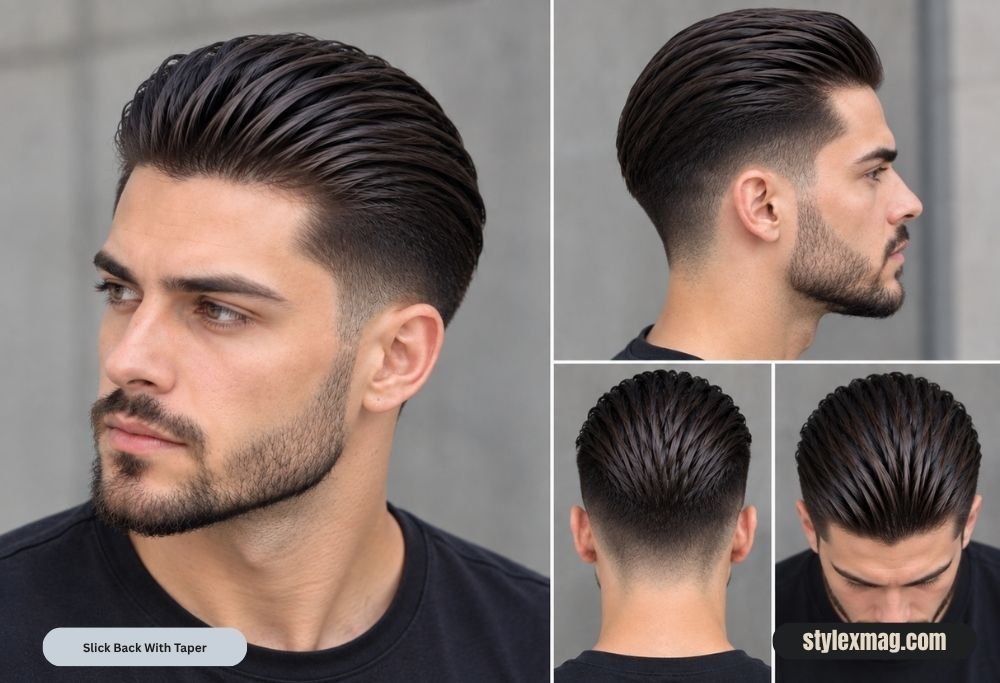 How To Style Slick Back Haircut: Easy Steps for a Perfect Look 6 Slick Back With Taper