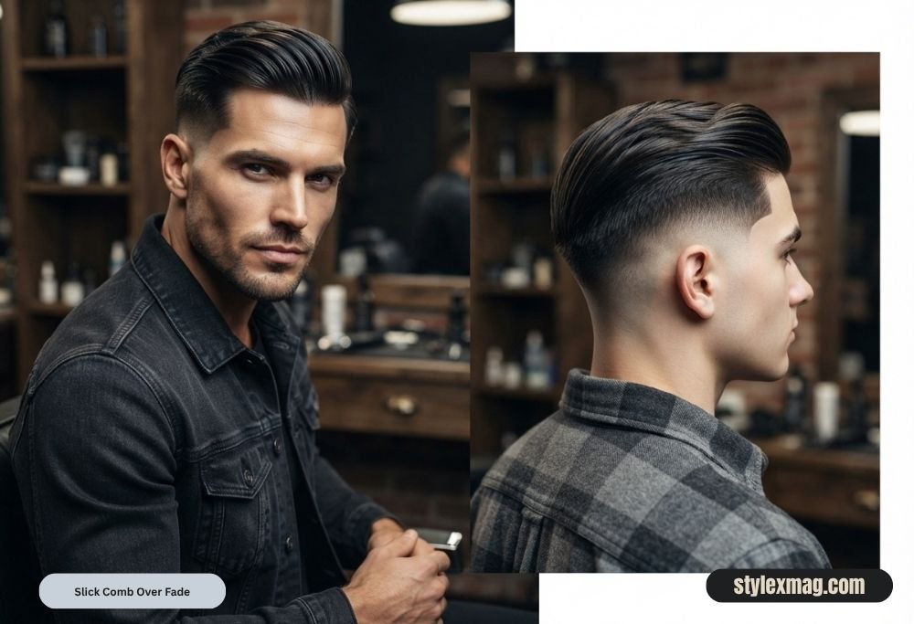 Comb Over Fade Haircut: 31 Stylish Styles for Men in 2026 15 Slick Comb Over Fade