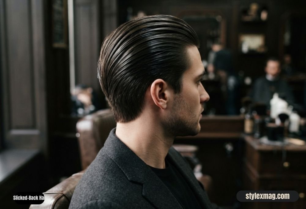 Haircuts for Receding Hairline Men 35 Styles for a Fuller Look 36 Slicked-Back Hair