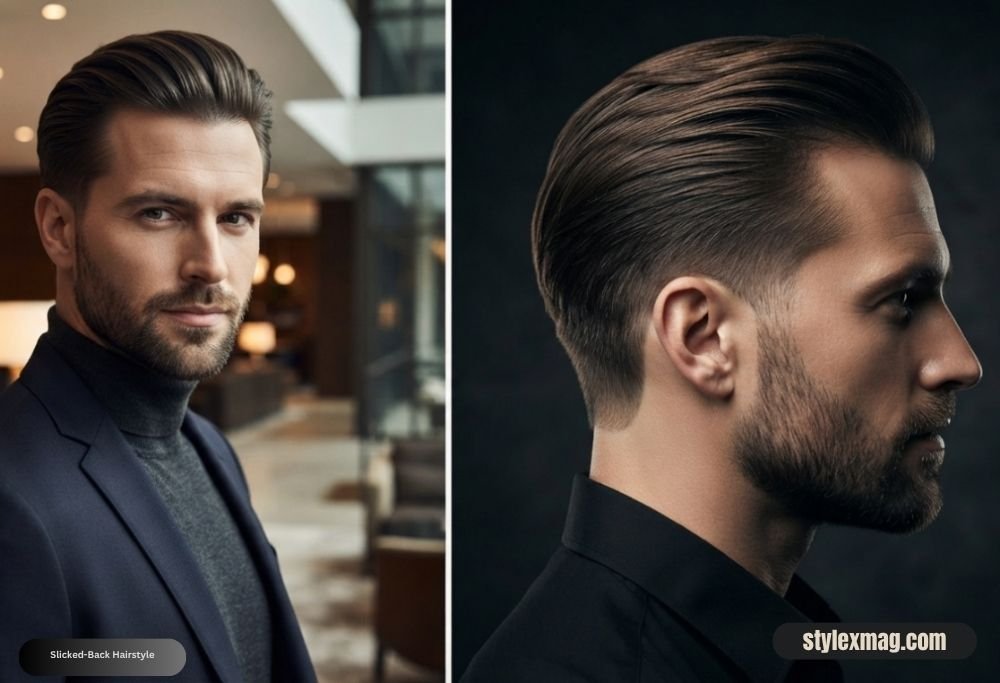 Heart Face Shape Hairstyles for Men 30 Best Styles for 2026 27 Slicked-Back Hairstyle