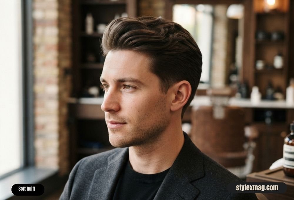 Haircuts for Receding Hairline Men 35 Styles for a Fuller Look 27 Soft Quiff