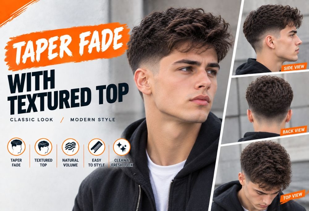 Taper Fade with Textured Top