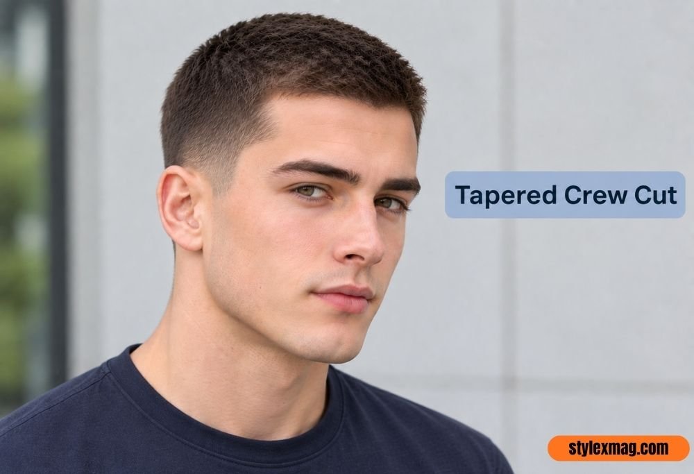 27 Best Haircuts for Balding Men to Look Fuller in 2026 17 Tapered Crew Cut