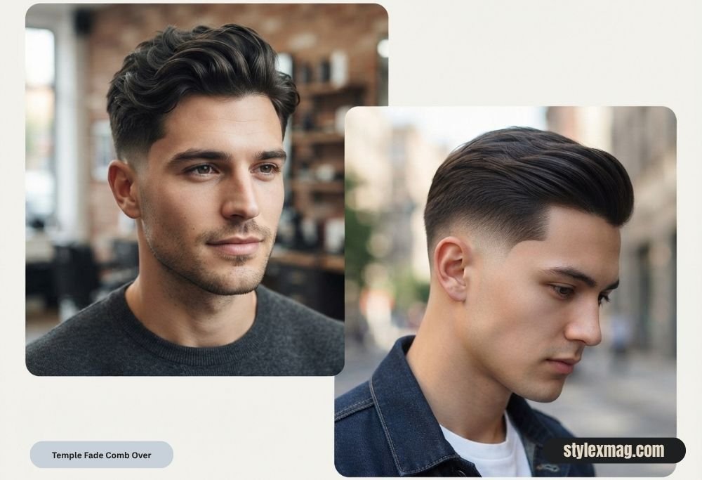 Comb Over Fade Haircut: 31 Stylish Styles for Men in 2026 9 Temple Fade Comb Over