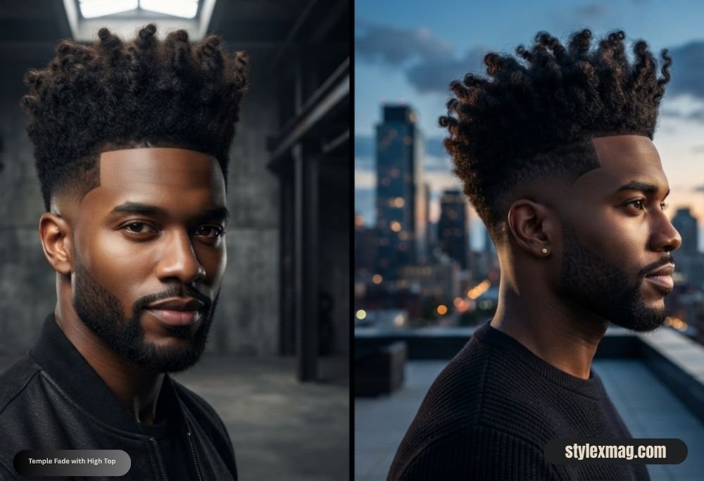Heart Face Shape Hairstyles for Men 30 Best Styles for 2026 5 Temple Fade with High Top