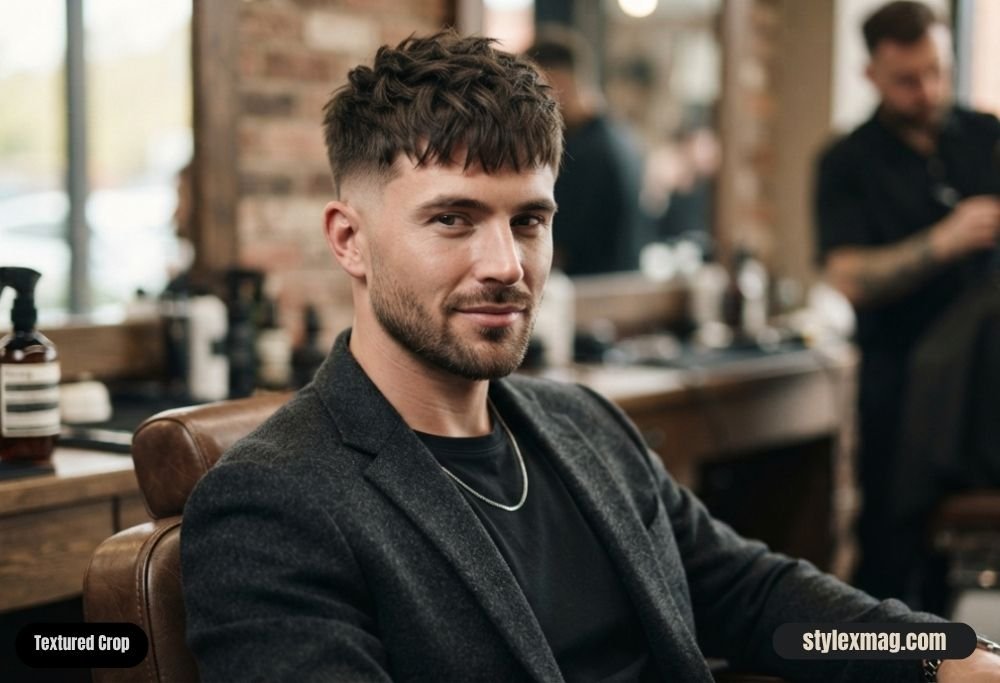 30 Best Square Face Shape Haircuts for Men: Stylish 2026 Looks 2 Textured Crop