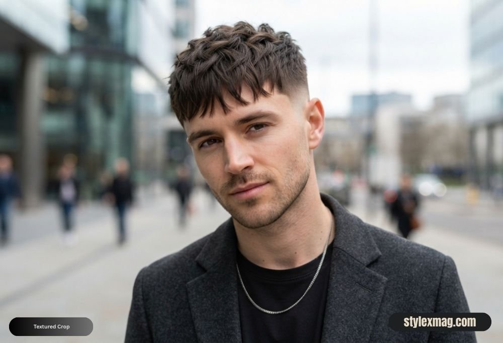 Triangle Face Shape Hairstyles For Men: 30 Best Styles for 2026 5 Textured Crop