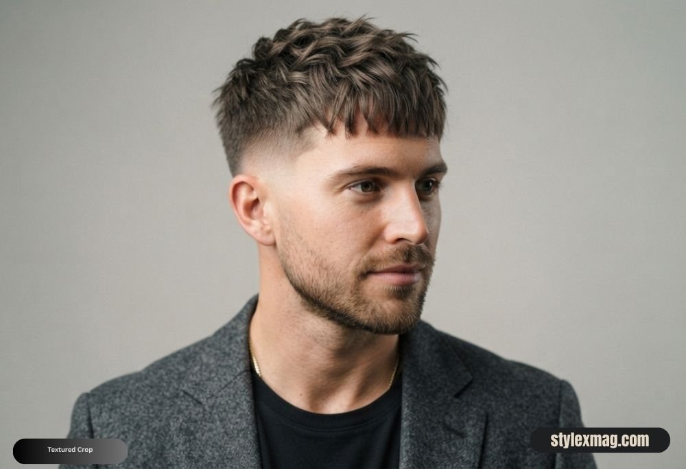 Diamond Face Shape Hairstyles for Men 22 Best Styles for 2026 2 Textured Crop