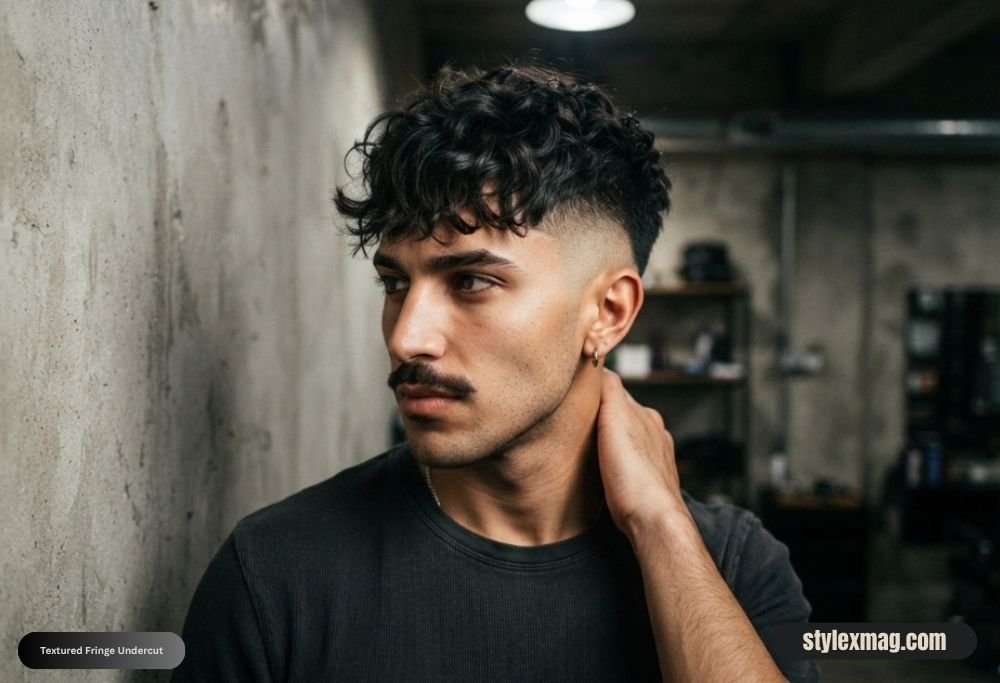 Textured Fringe Undercut