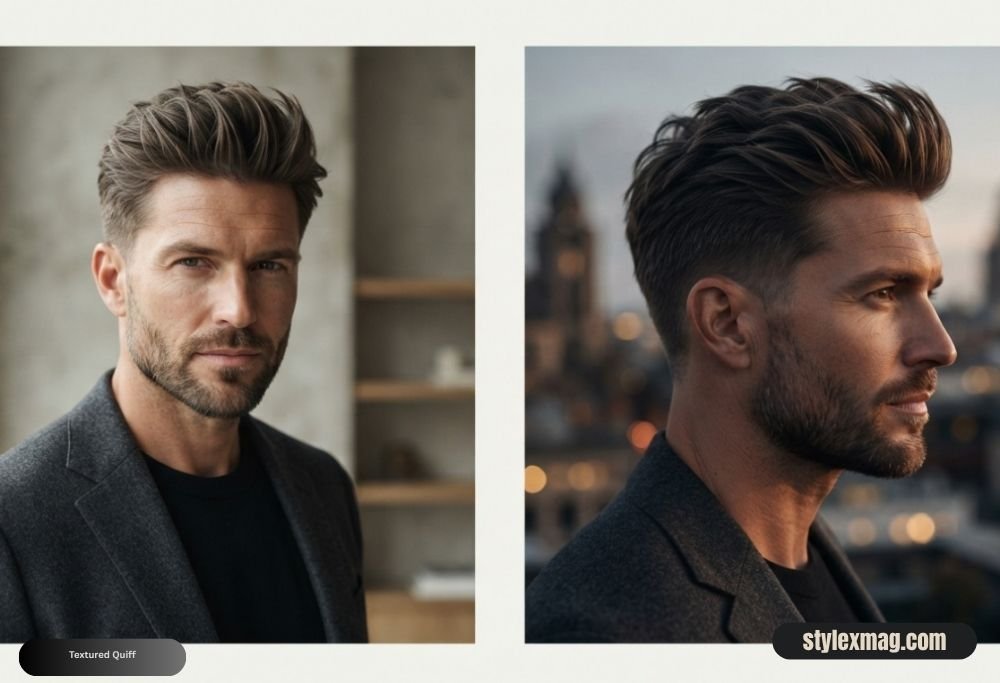 Heart Face Shape Hairstyles for Men 30 Best Styles for 2026 12 Textured Quiff