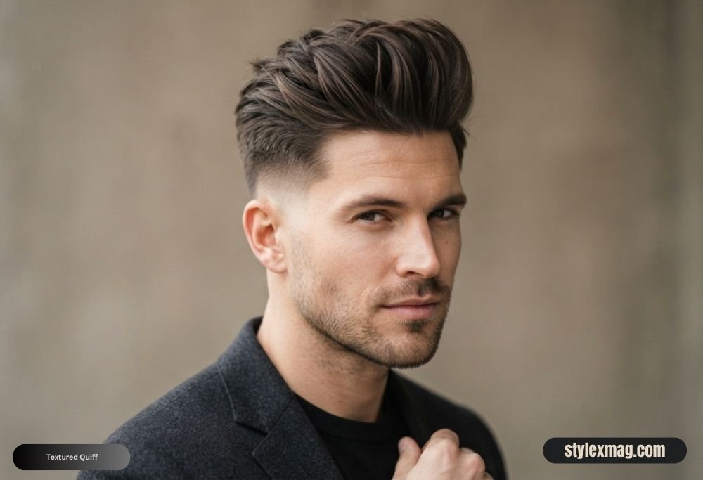 Triangle Face Shape Hairstyles For Men: 30 Best Styles for 2026 2 Textured Quiff