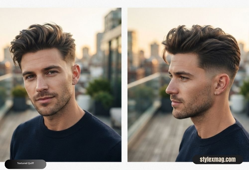 Diamond Face Shape Hairstyles for Men 22 Best Styles for 2026 13 Textured Quiff
