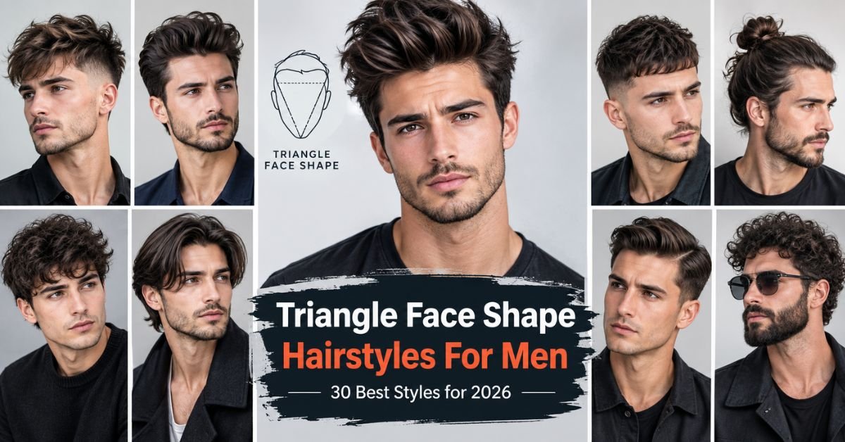 Triangle Face Shape Hairstyles For Men