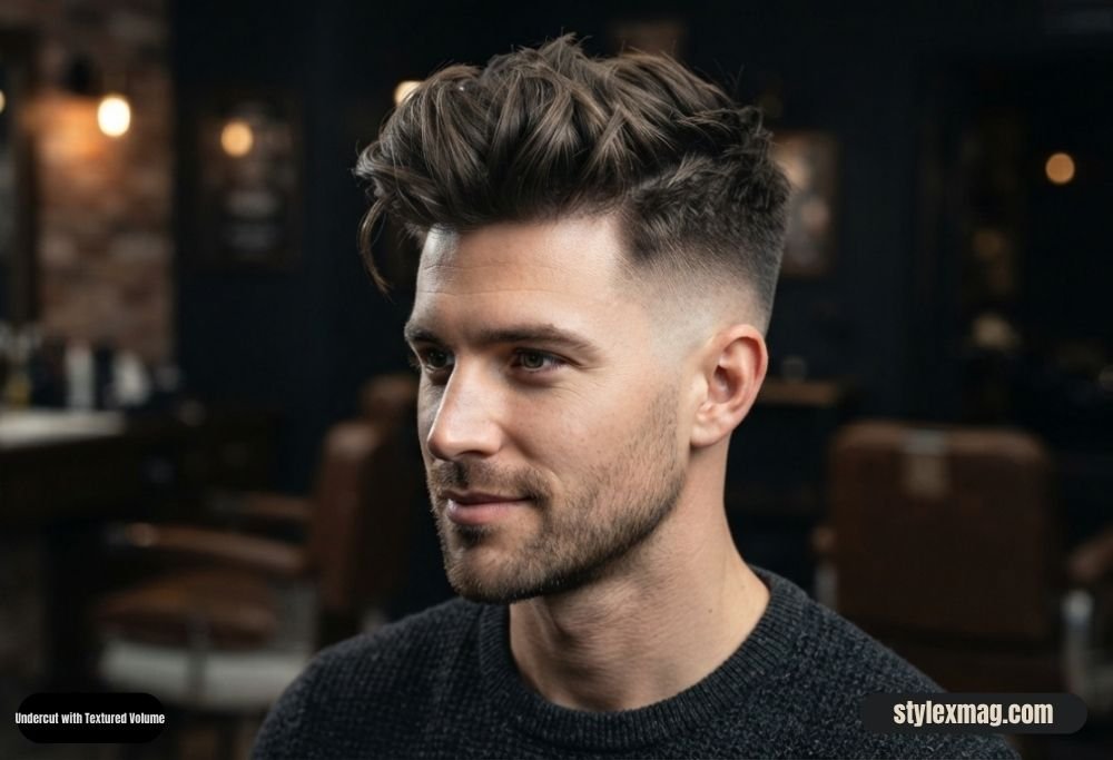 28 Best Round Face Shape Haircuts For Men to Look Sharp in 2026 15 Undercut with Textured Volume