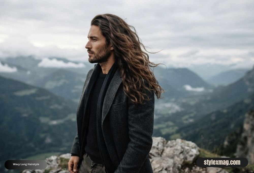 Triangle Face Shape Hairstyles For Men: 30 Best Styles for 2026 23 Wavy Long Hairstyle