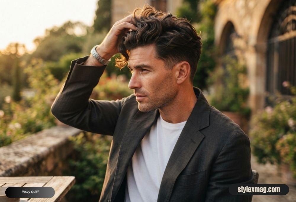 Triangle Face Shape Hairstyles For Men: 30 Best Styles for 2026 12 Wavy Quiff