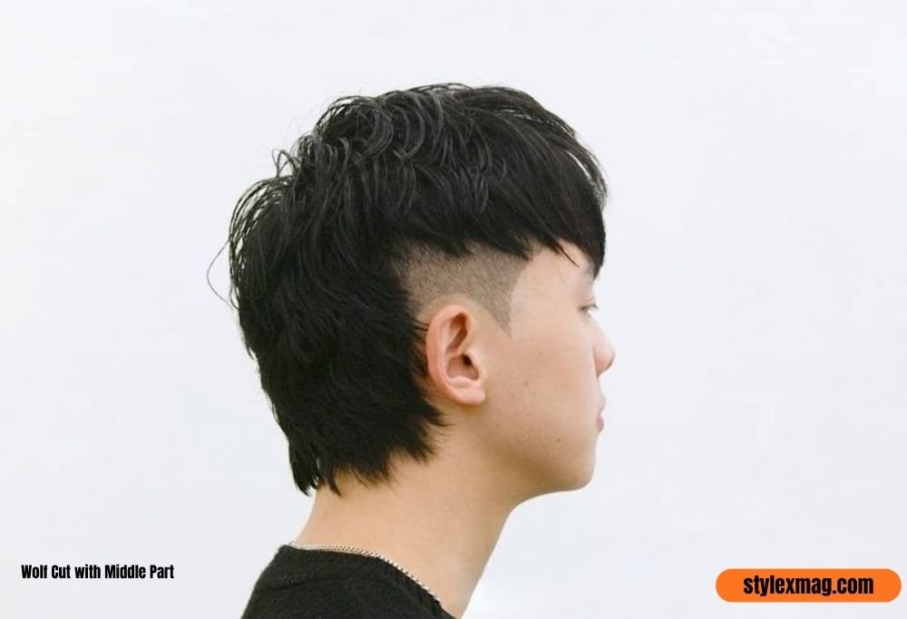 Wolf Cut with Middle Part