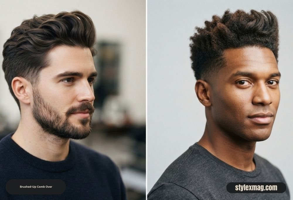 Classic Comb Over Haircut: 35 Timeless Styles for Men in 2026 27 Brushed-Up Comb Over