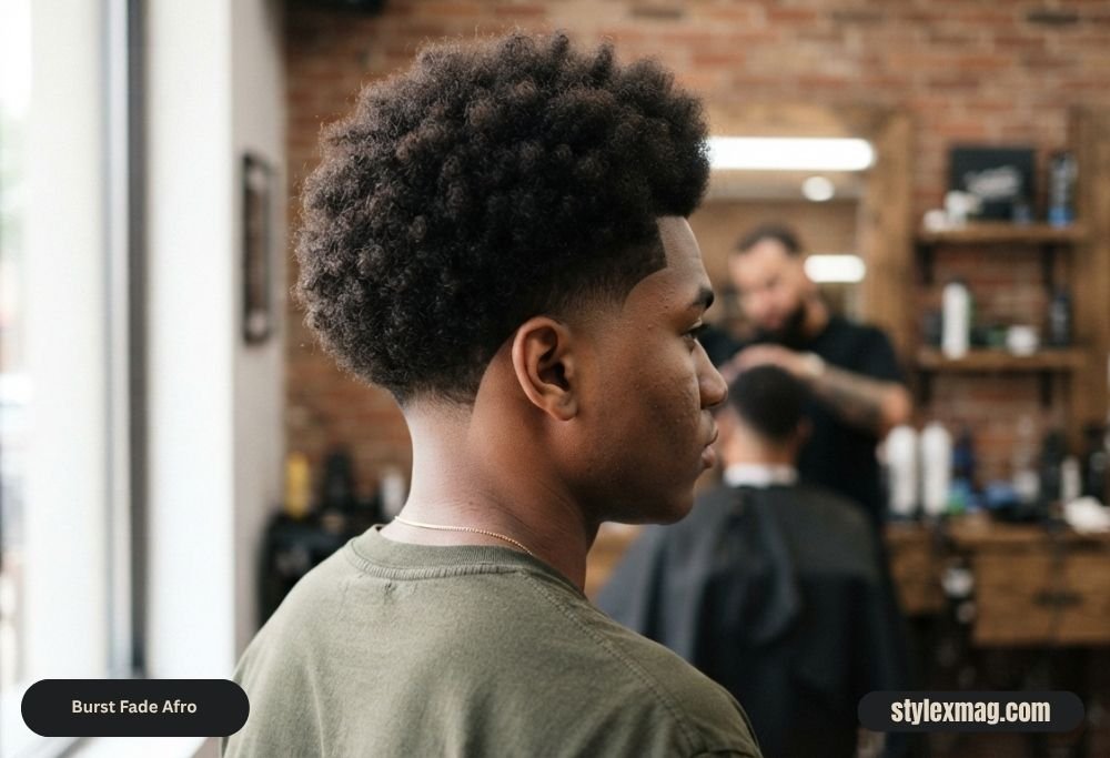 Burst Fade Afro