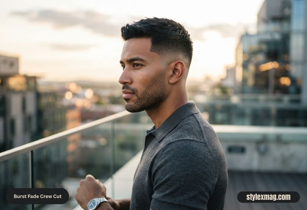 Burst Fade Crew Cut
