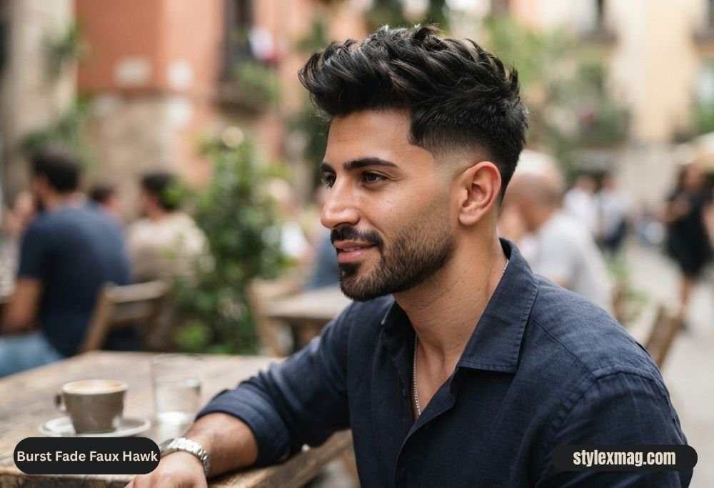 Burst Fade Faux Hawk