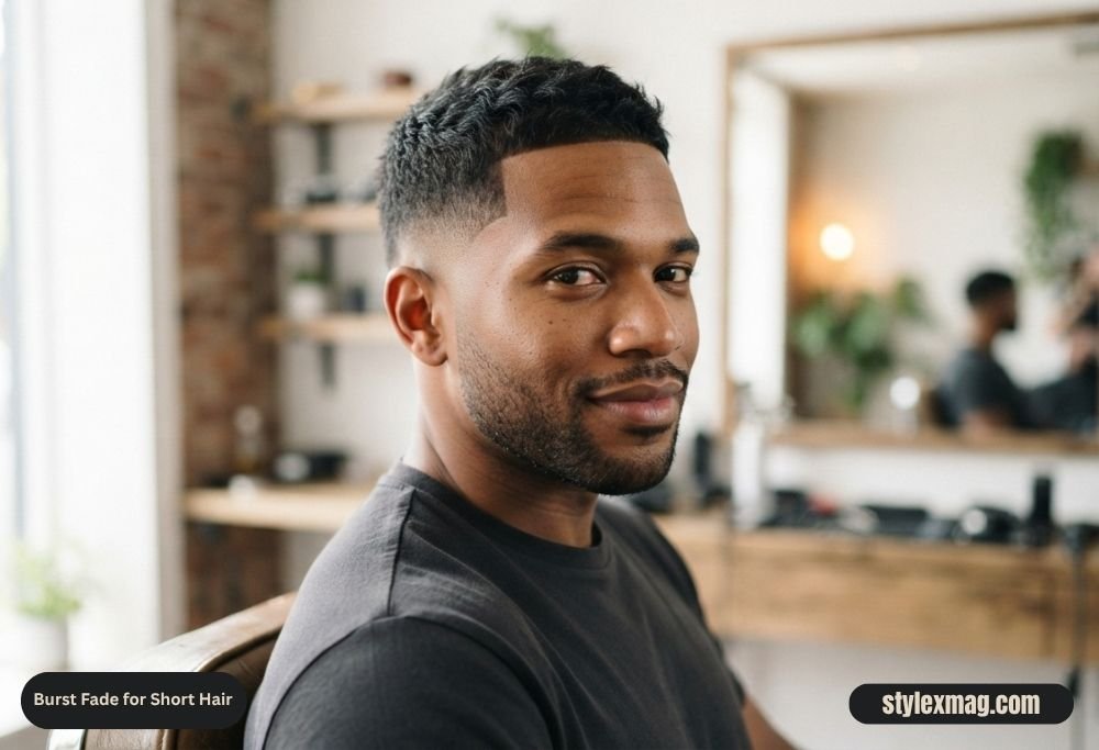 Burst Fade for Short Hair