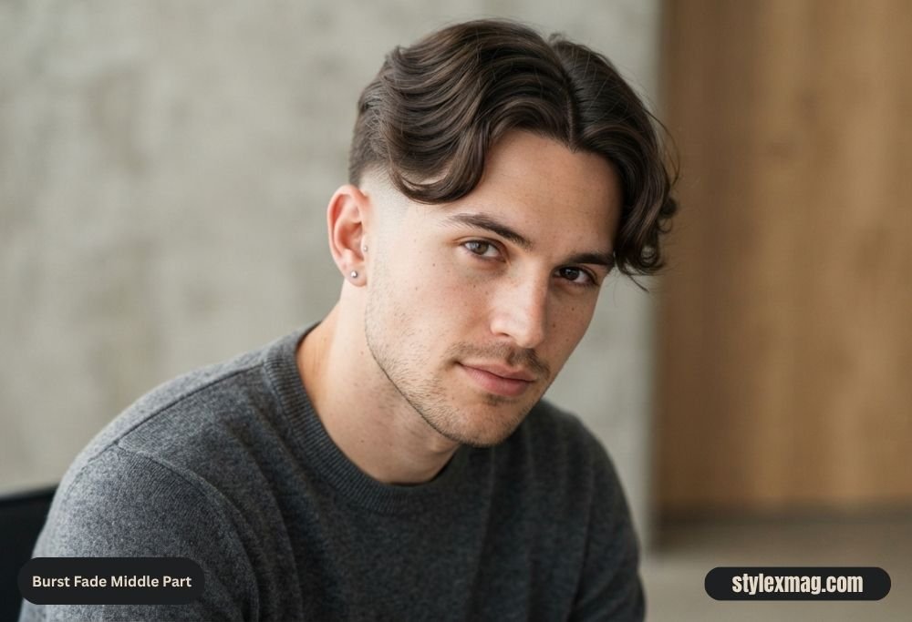 Burst Fade Middle Part