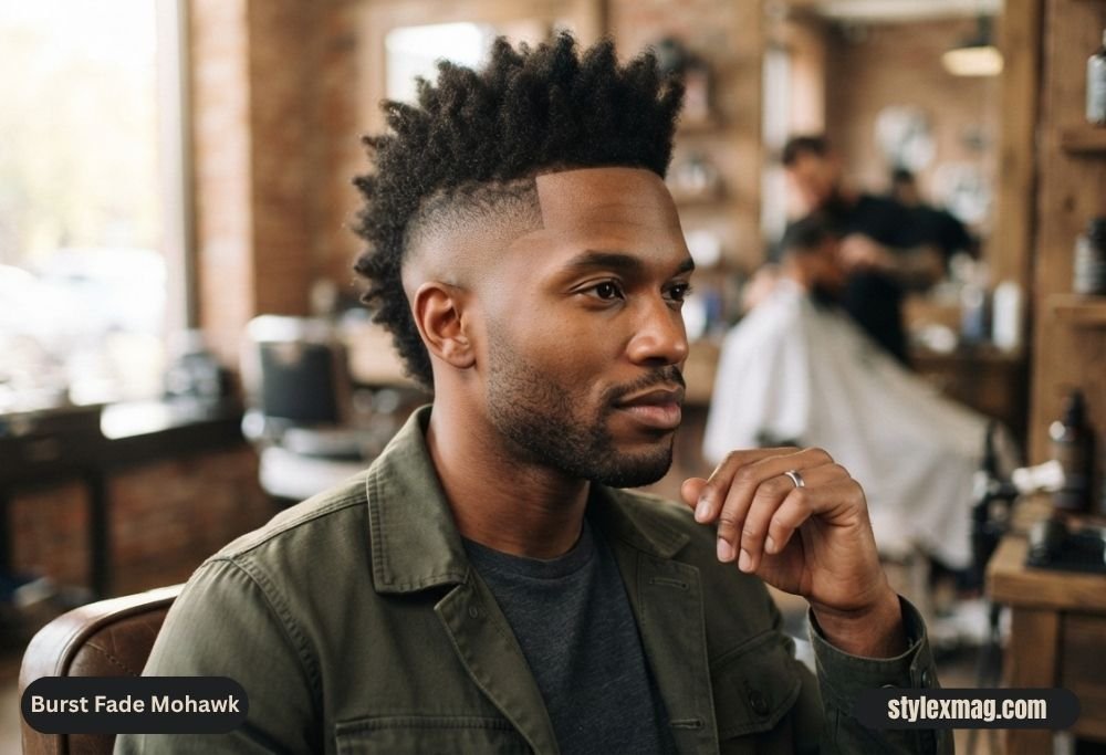 Burst Fade Mohawk