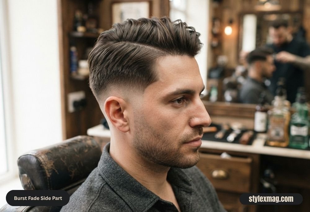 Burst Fade Side Part