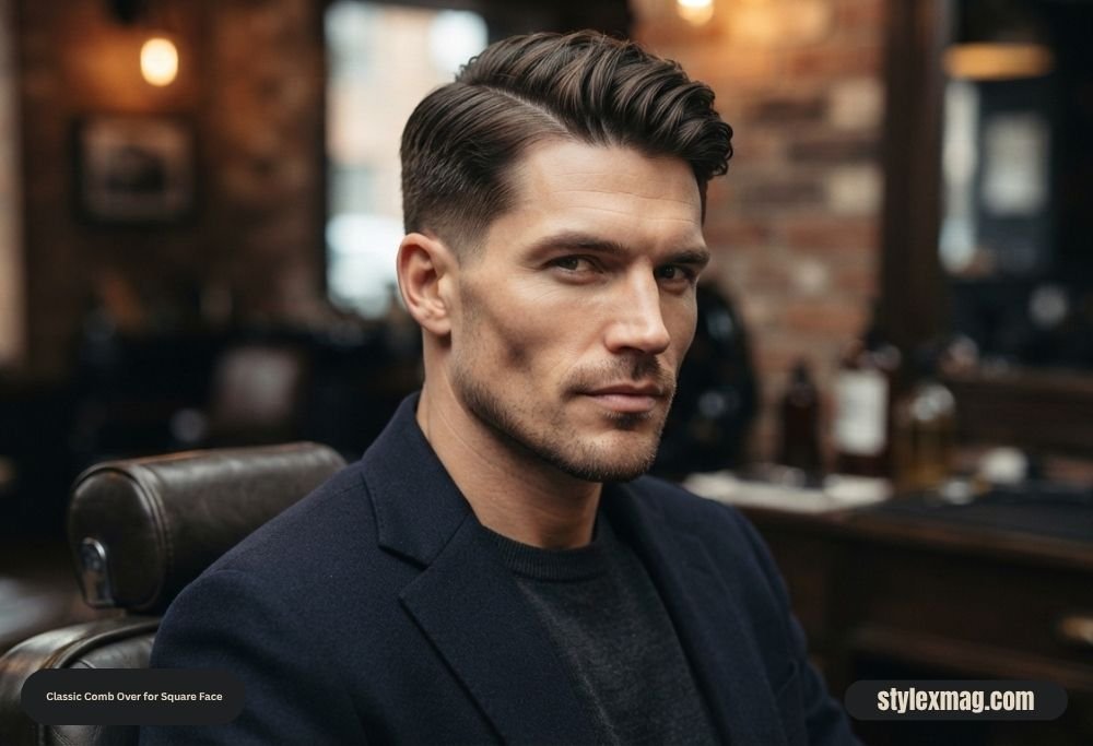 Classic Comb Over Haircut: 35 Timeless Styles for Men in 2026 37 Classic Comb Over for Square Face