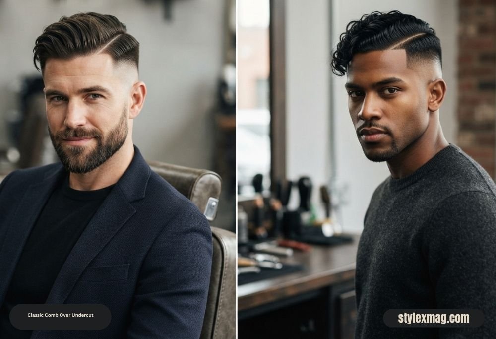 Classic Comb Over Haircut: 35 Timeless Styles for Men in 2026 21 Classic Comb Over Undercut