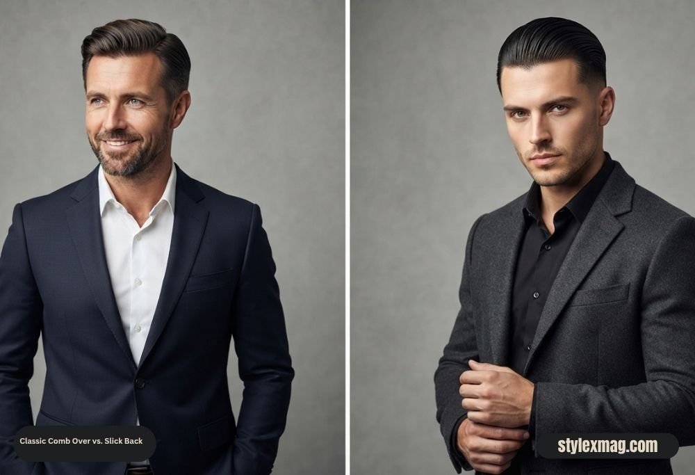 Classic Comb Over Haircut: 35 Timeless Styles for Men in 2026 3 Classic Comb Over vs. Slick Back