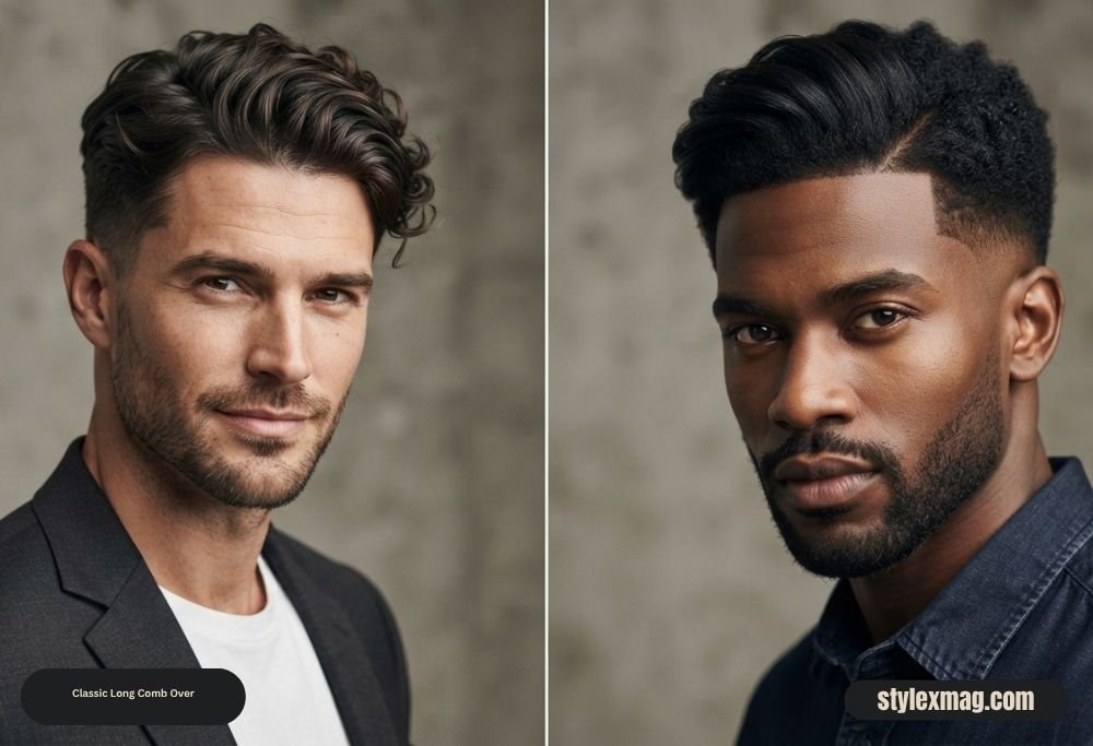 Classic Comb Over Haircut: 35 Timeless Styles for Men in 2026 7 Classic Long Comb Over