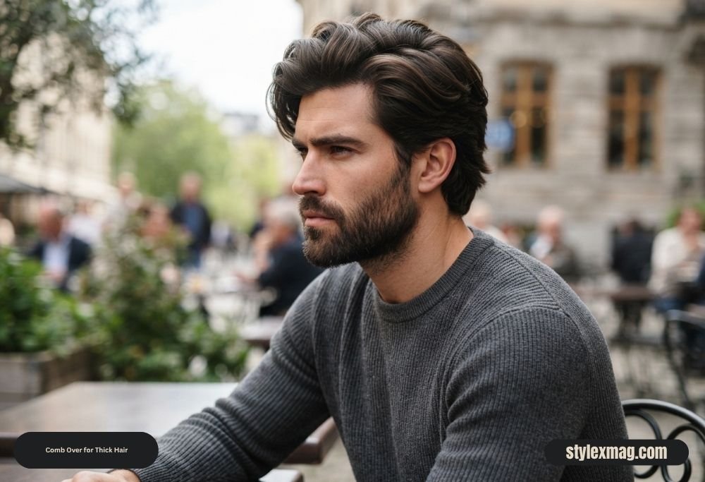 Comb Over Haircut: 45 Best Styles, Tips & Styling Guide 29 Comb Over for Thick Hair