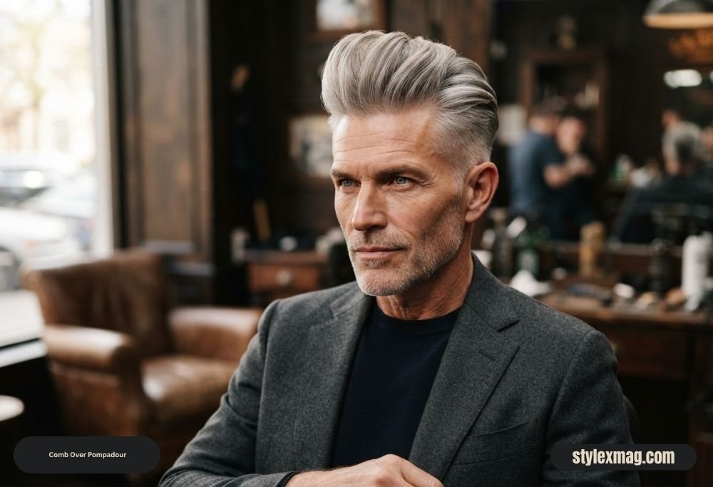 Comb Over Haircut: 45 Best Styles, Tips & Styling Guide 23 Comb Over Pompadour