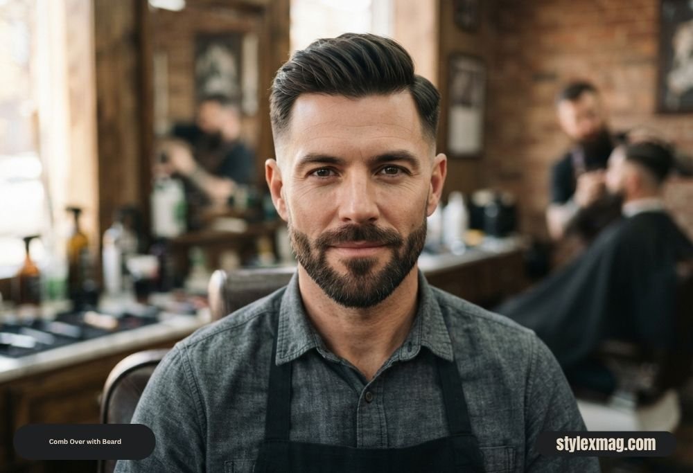 Comb Over Haircut: 45 Best Styles, Tips & Styling Guide 20 Comb Over with Beard