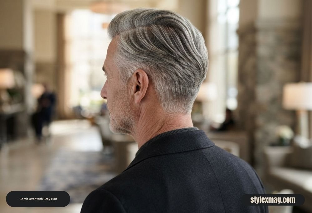 Comb Over Haircut: 45 Best Styles, Tips & Styling Guide 34 Comb Over with Grey Hair
