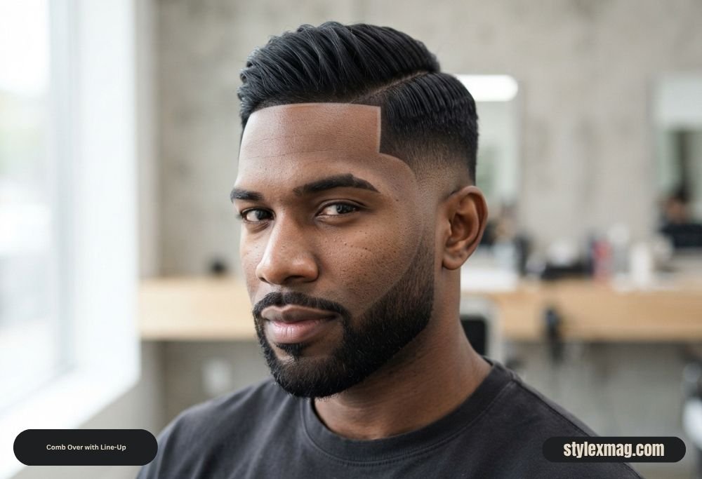 Comb Over Haircut: 45 Best Styles, Tips & Styling Guide 25 Comb Over with Line-Up