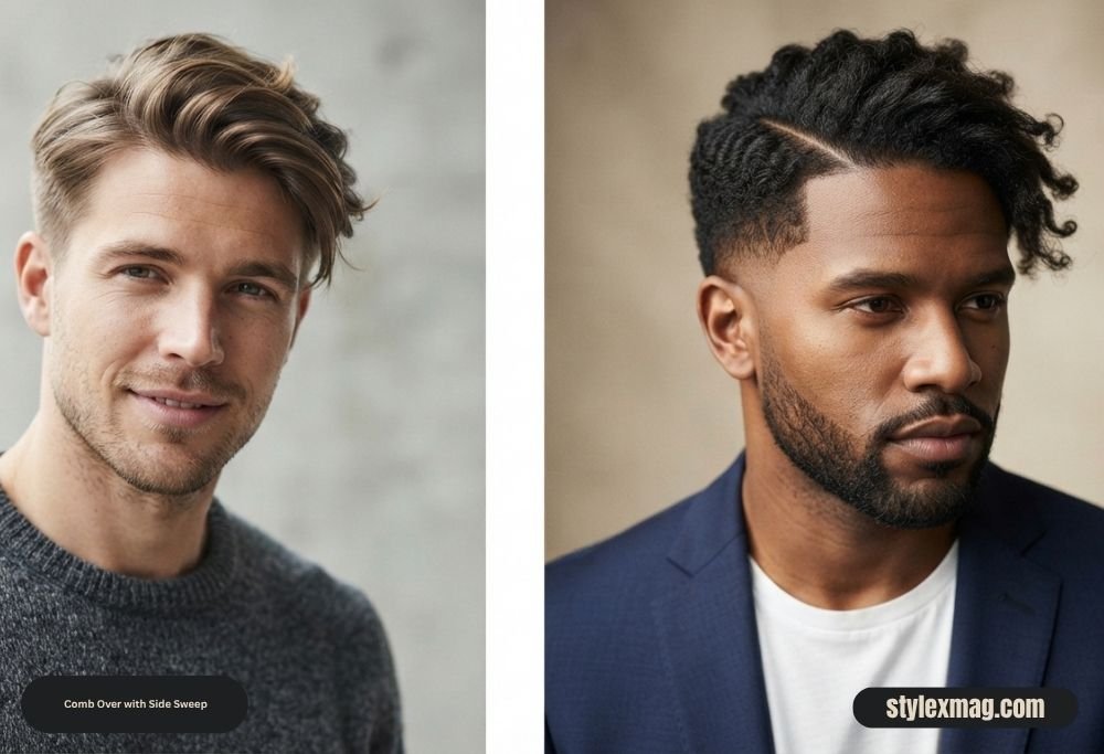 Classic Comb Over Haircut: 35 Timeless Styles for Men in 2026 24 Comb Over with Side Sweep