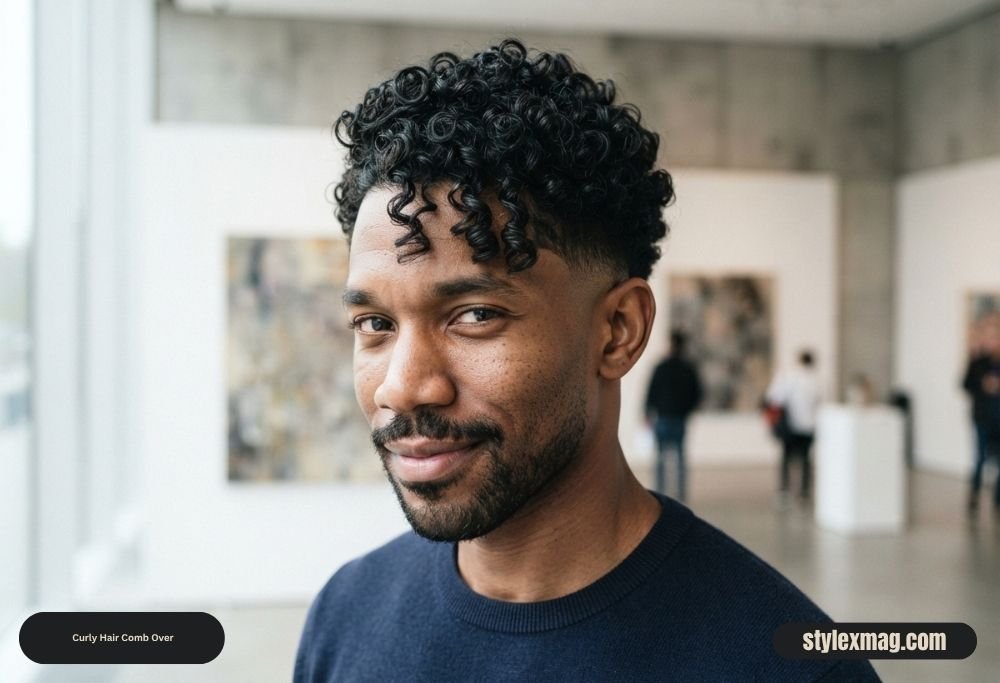 Comb Over Haircut: 45 Best Styles, Tips & Styling Guide 28 Curly Hair Comb Over