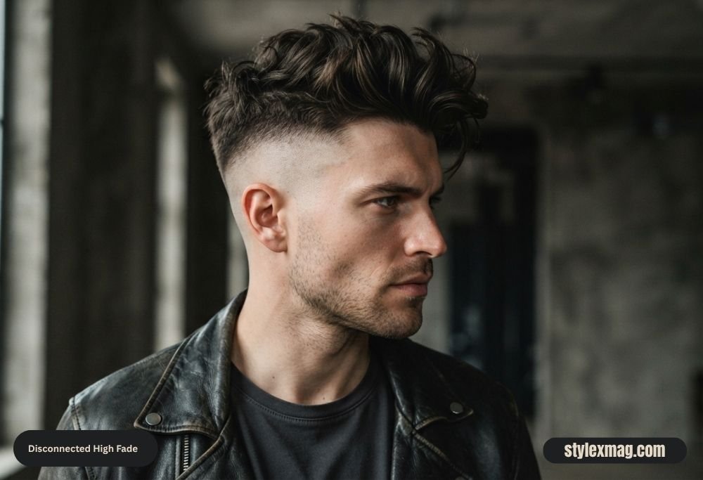 39 Best High Fade Haircut Styles for Men in 2026 9 Disconnected High Fade