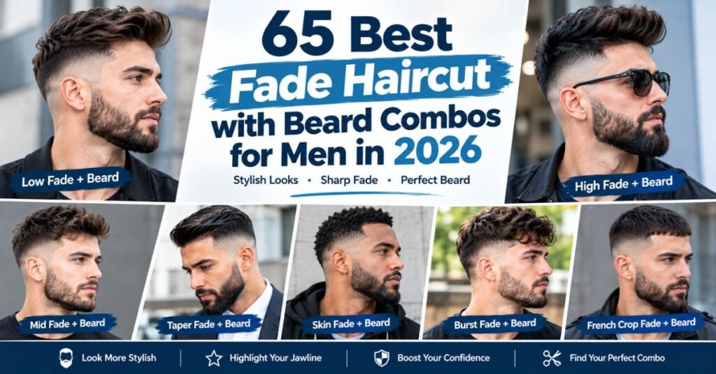 Fade Haircut with Beard Combos