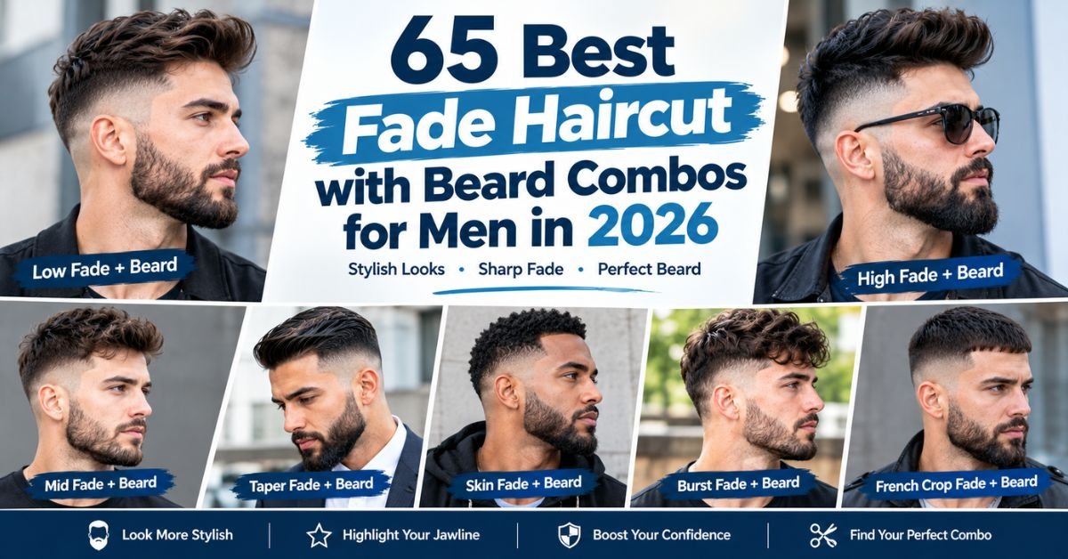 Fade Haircut with Beard Combos